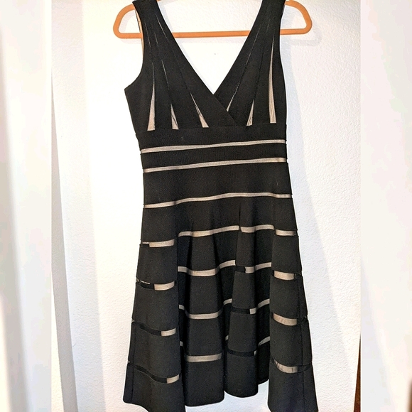 JS Collections Dresses & Skirts - JS Collections Nude and Black Cocktail Dress